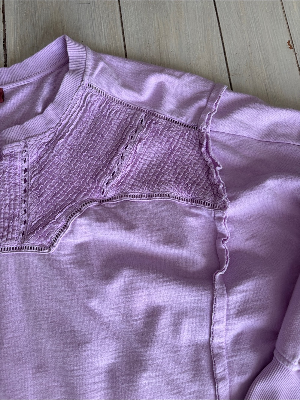 Pilcro Lavender Boxy Sweatshirt XL - Picture 5 of 6